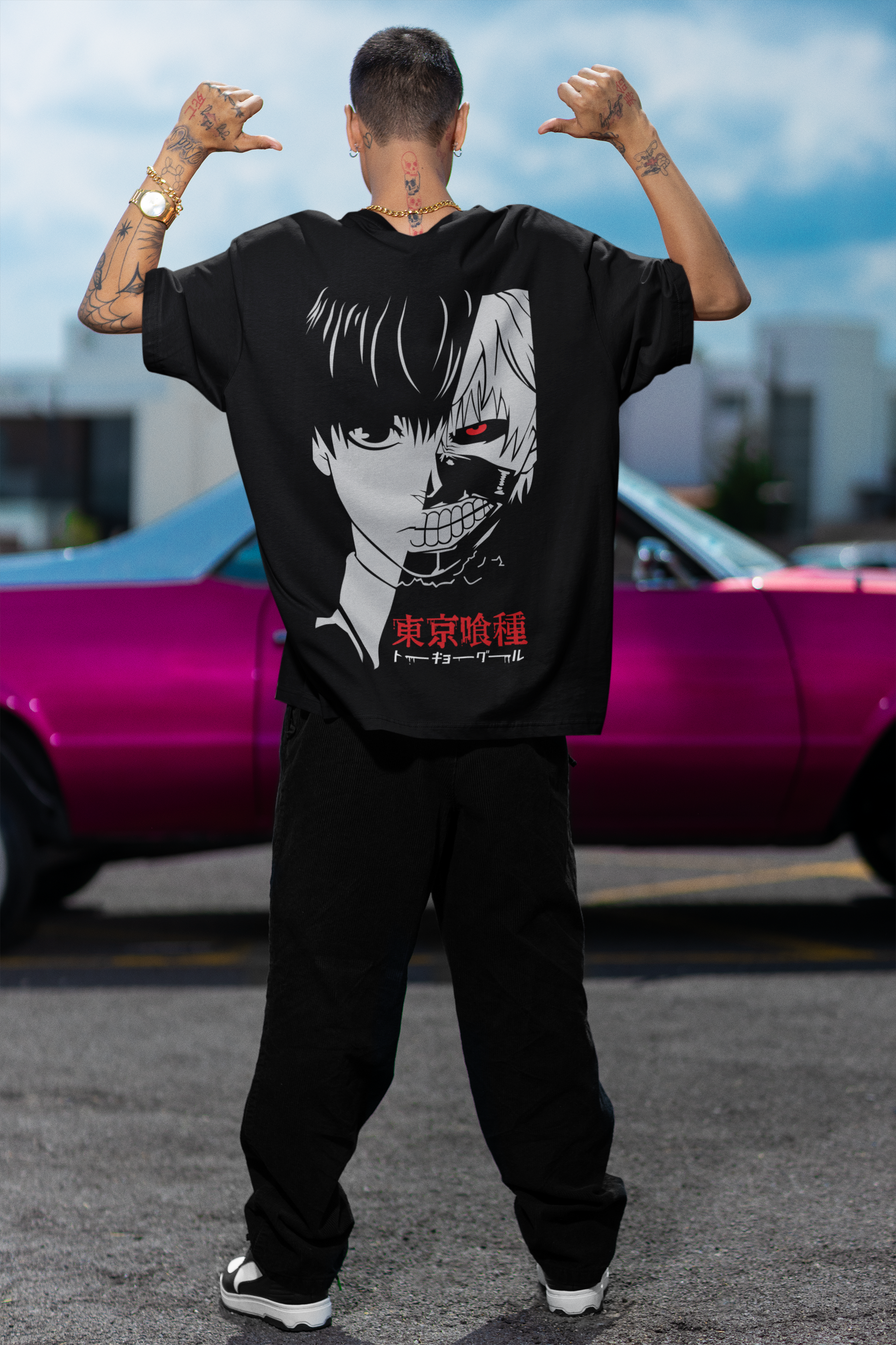 Oversized T- Shirt Men - Ghoul Tee Fusion