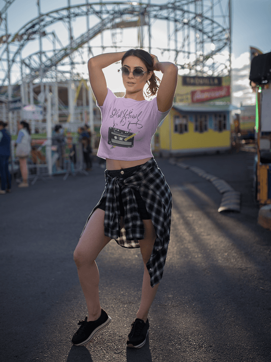 Printed T-Shirt - Crop Tops - Front - Old School Tee Fusion