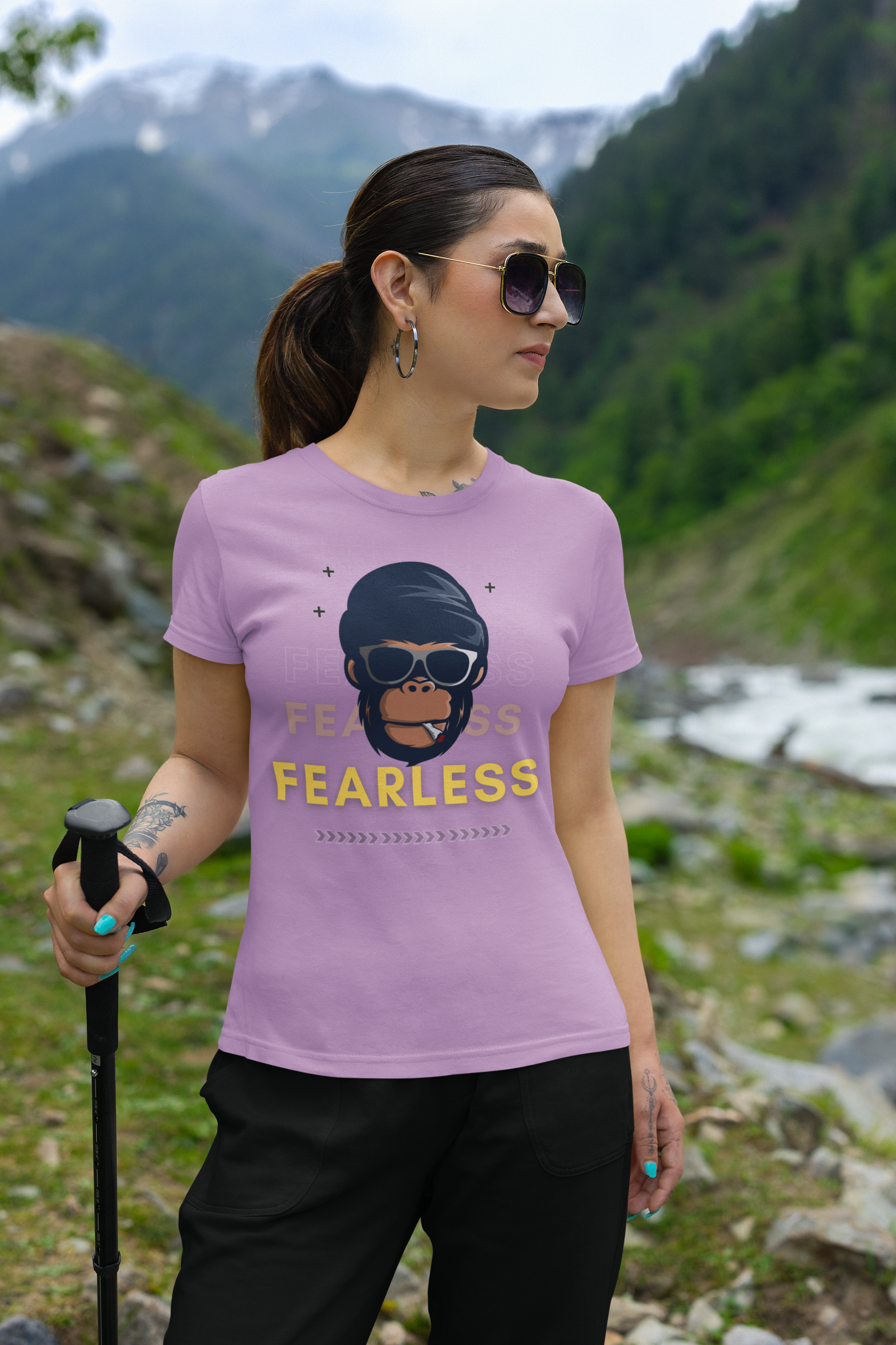 Printed T-Shirt - Regular Women - Fearless Tee Fusion