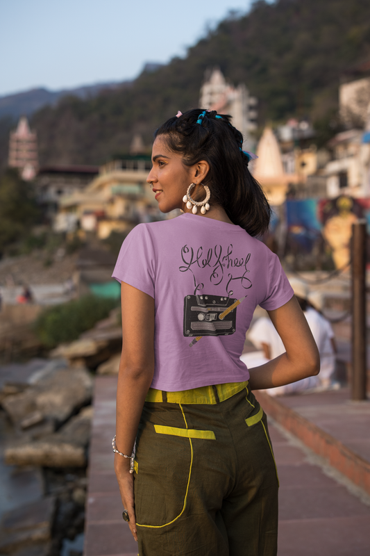 Printed T-Shirt - Crop Tops - Back- Old School Tee Fusion