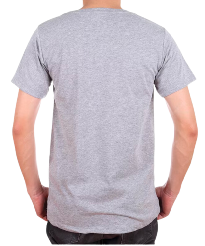 Solid T-Shirt - Men - Plain - Gray Tee Fusion