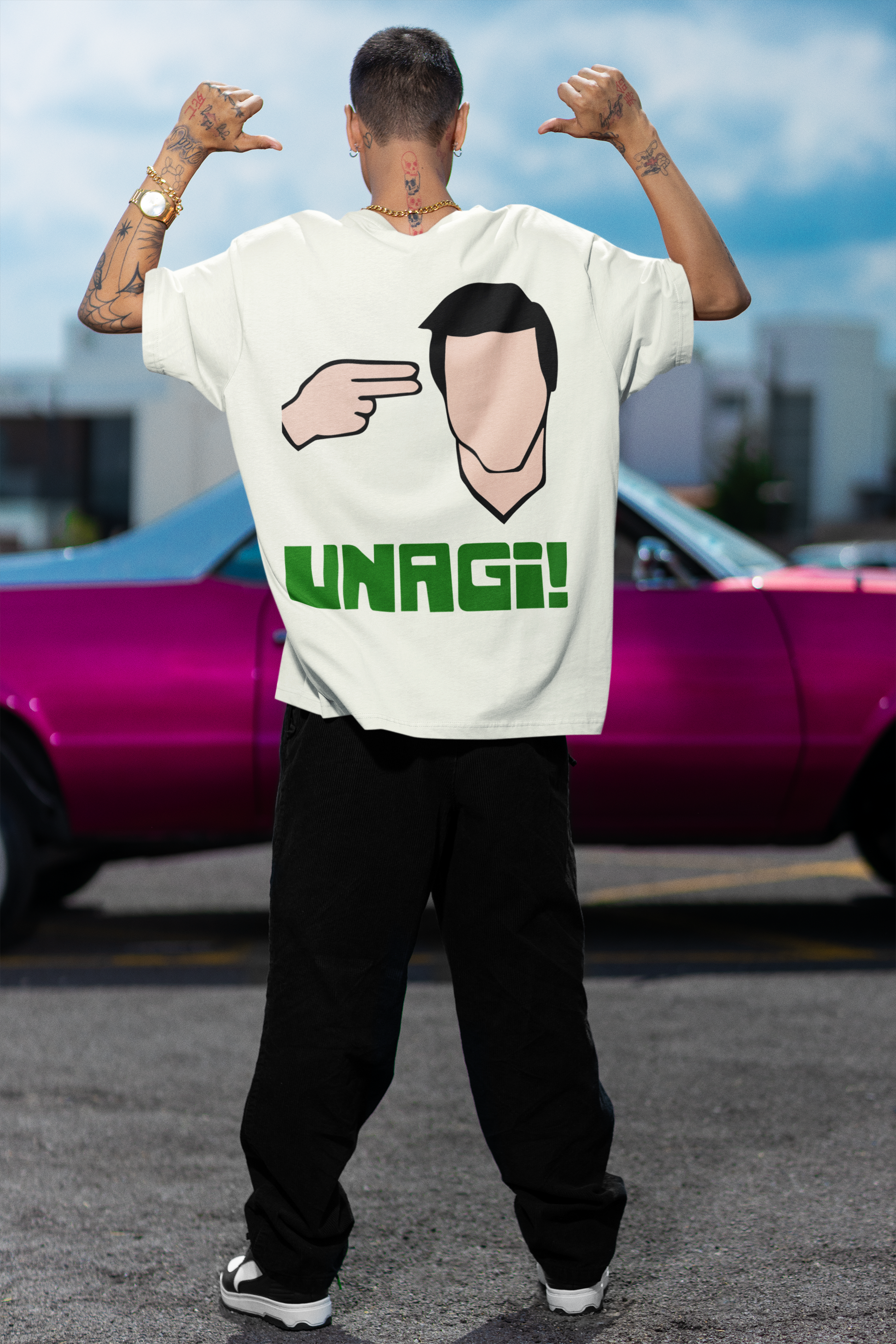 Oversized T-Shirt Men - Unagi Tee Fusion