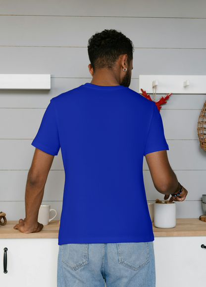 Solid T-Shirt - Men - Plain - Royal Blue Tee Fusion