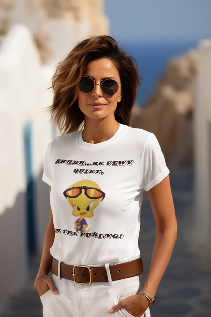 Printed T-Shirt - Regular Women - Shhh, Be Vewy Quite Tee Fusion