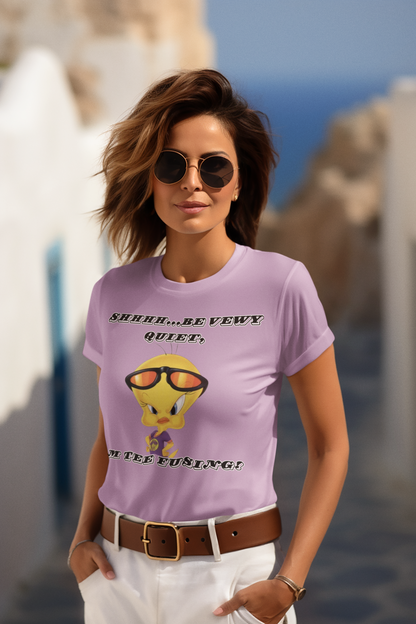 Printed T-Shirt - Regular Women - Shhh, Be Vewy Quite Tee Fusion