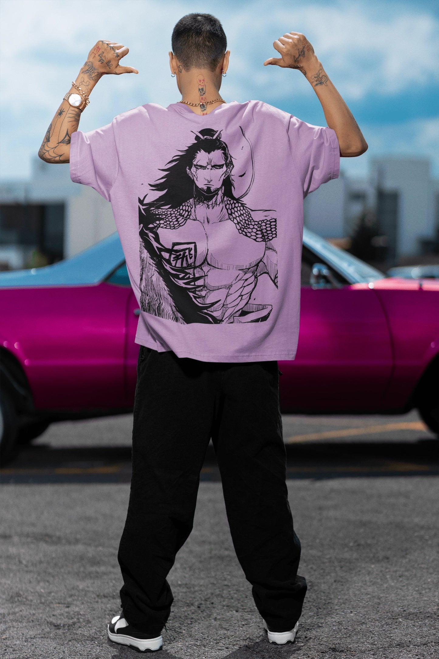 Oversized T- Shirt Men - Anime Tee Fusion