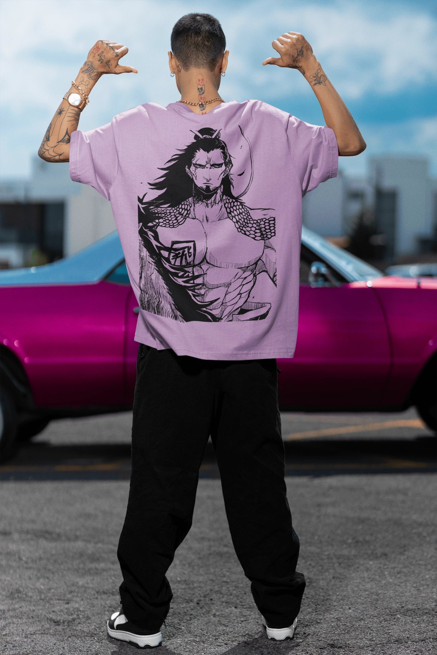 Oversized T- Shirt Men - Anime Tee Fusion