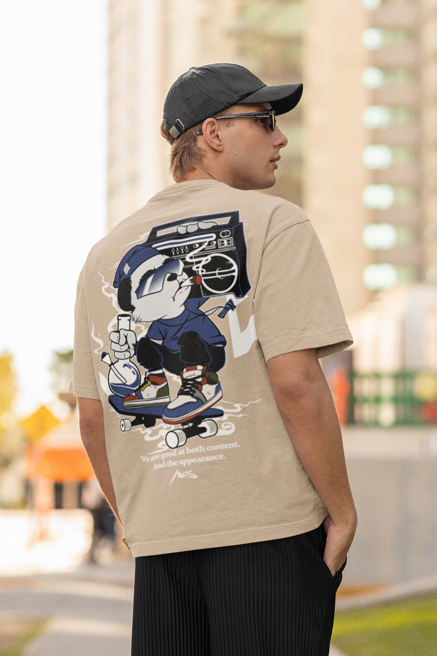 Oversized T- Shirt Men - Street Racer Tee Fusion