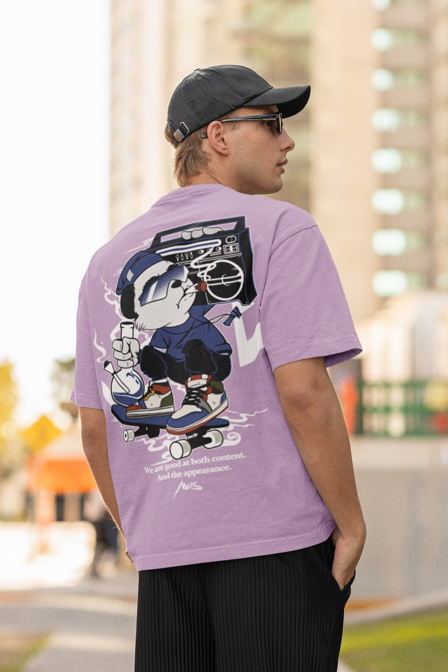 Oversized T- Shirt Men - Street Racer Tee Fusion