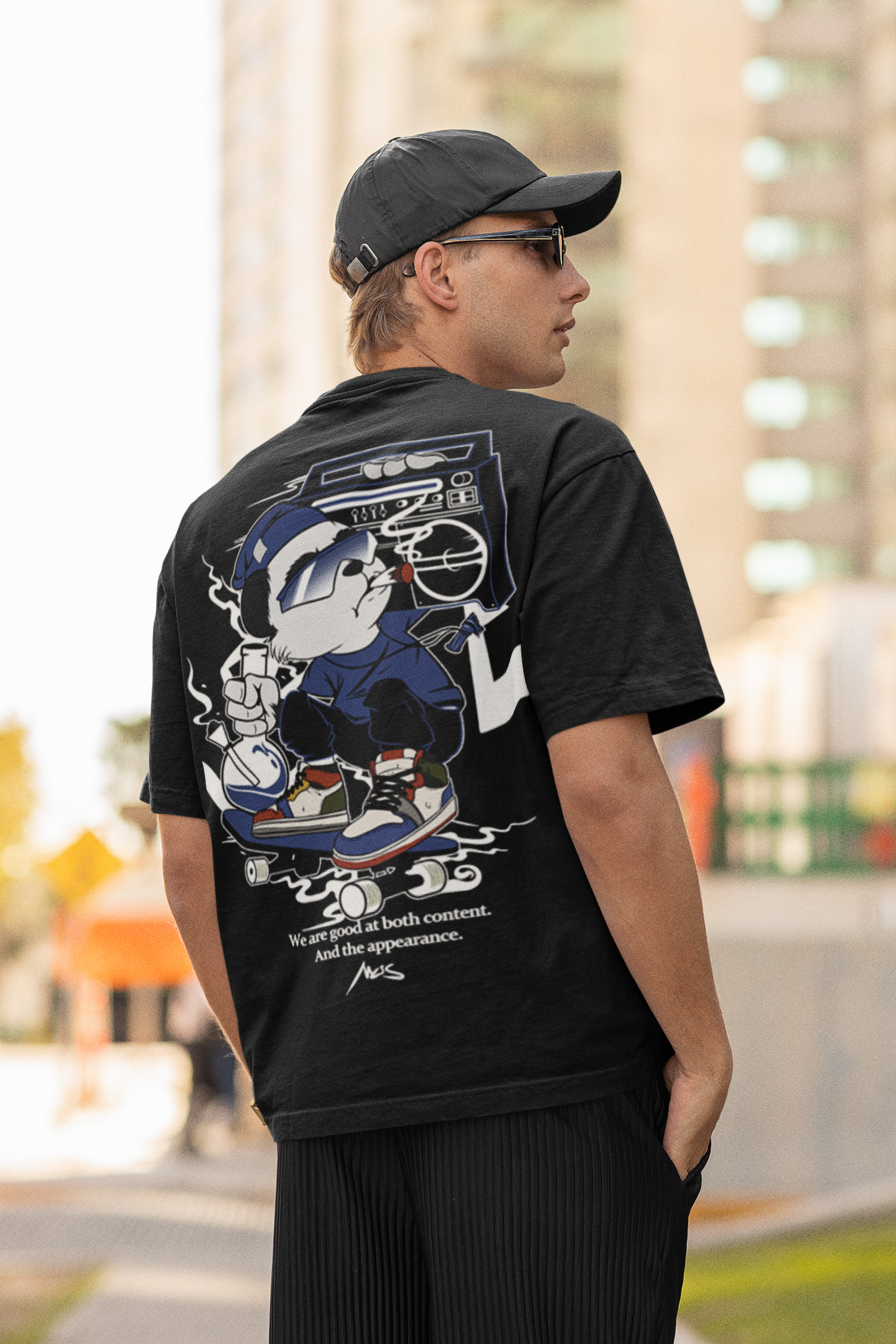 Oversized T- Shirt Men - Street Racer Tee Fusion