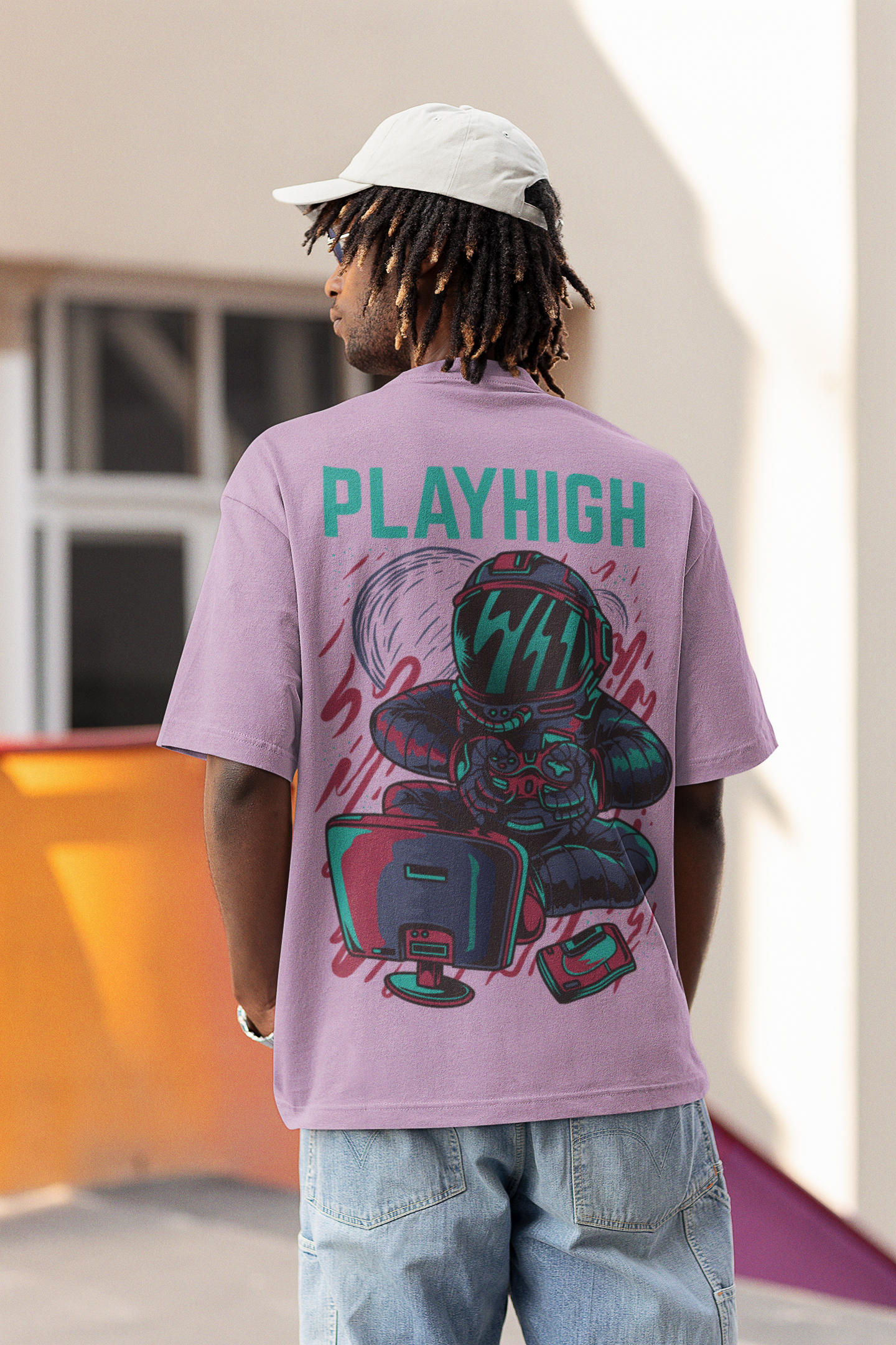 Oversized T- Shirt Men - Play High Tee Fusion