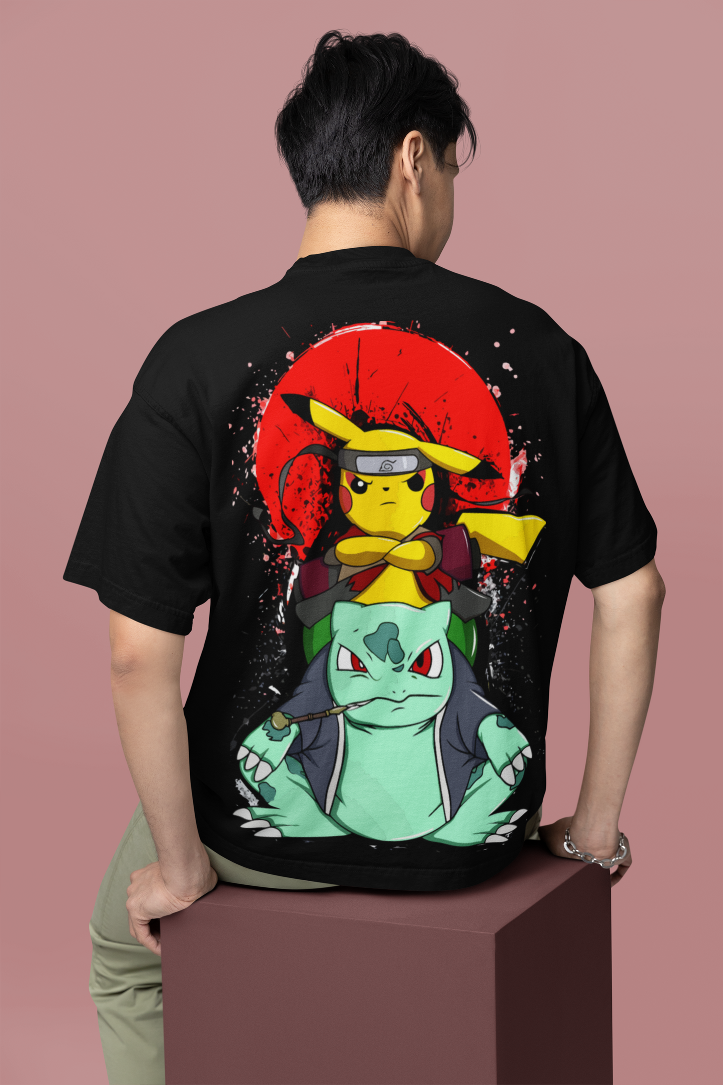 Oversized T- Shirt Men - Pikachu