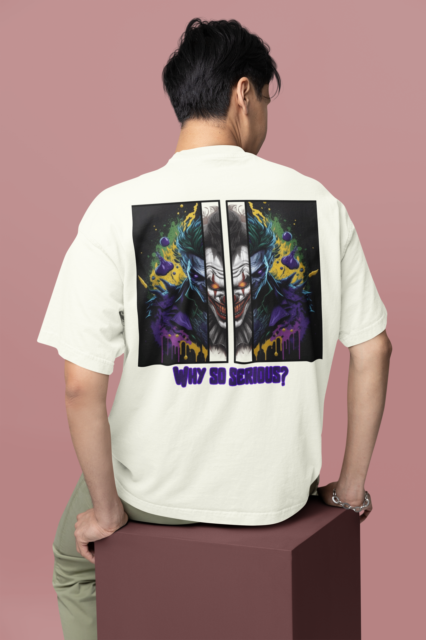 Oversized T- Shirt Men - Why So Serious Tee Fusion