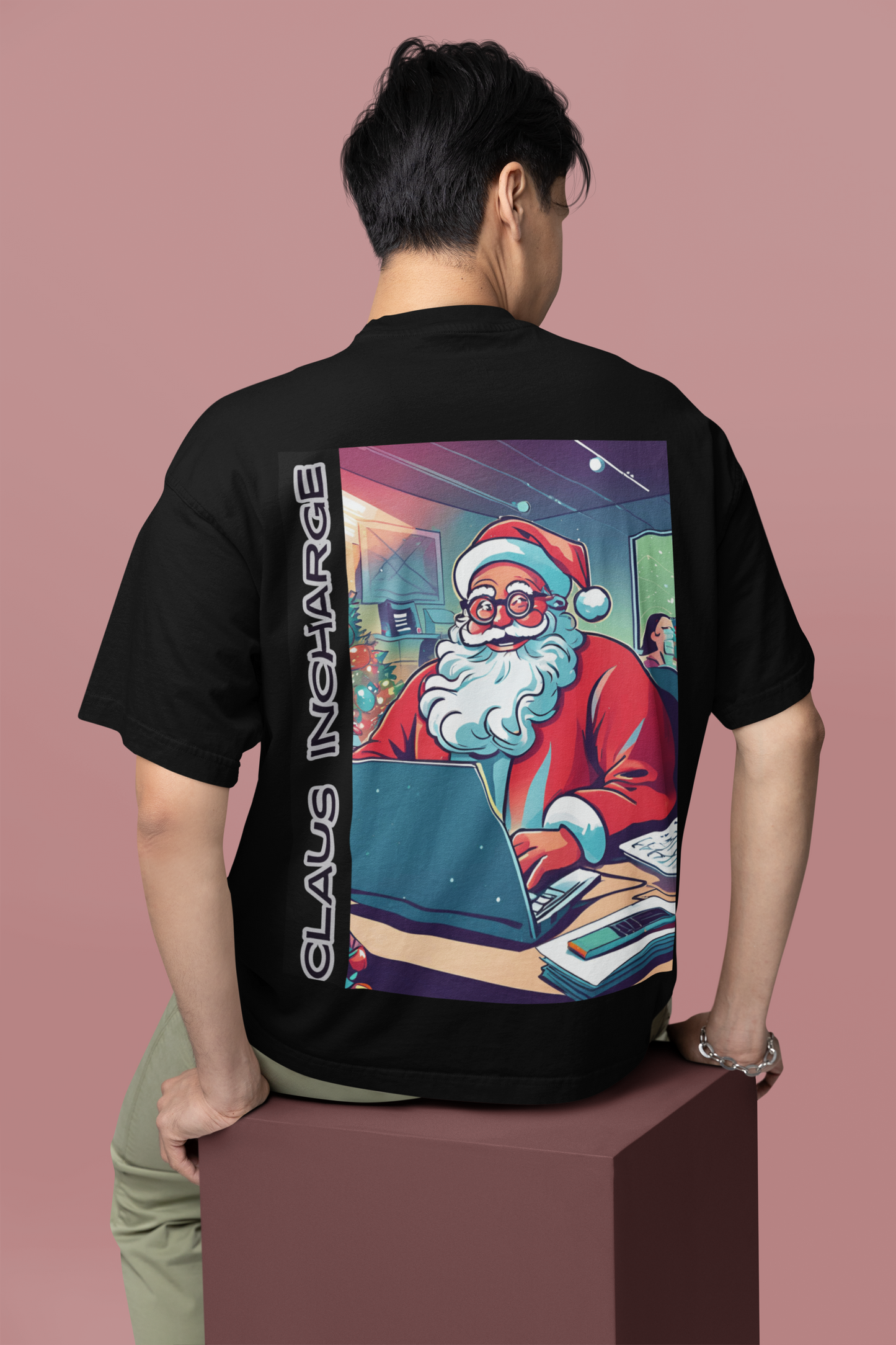 Oversized T- Shirt Men - Claus InCharge