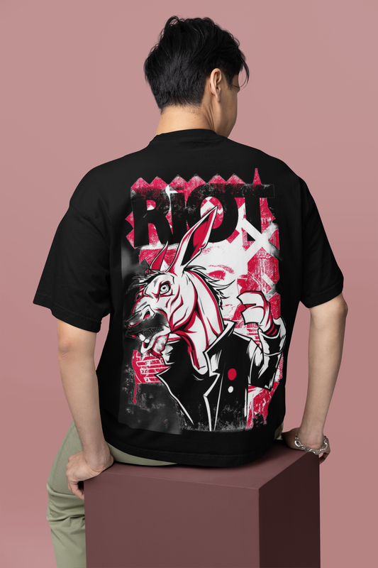 Oversized T- Shirt Men - Riot Tee Fusion