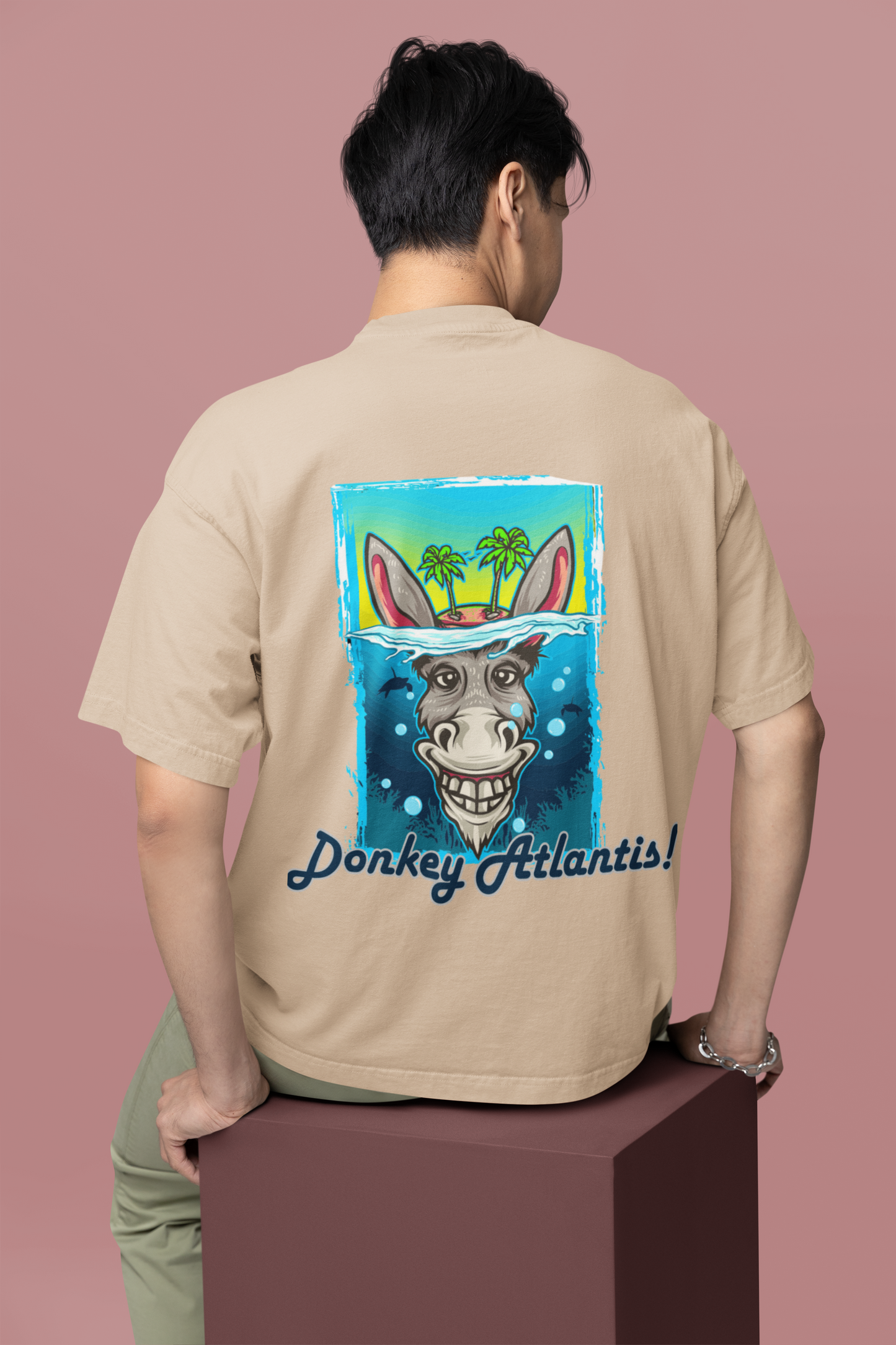 Oversized T- Shirt Men - Donkey Atlantis