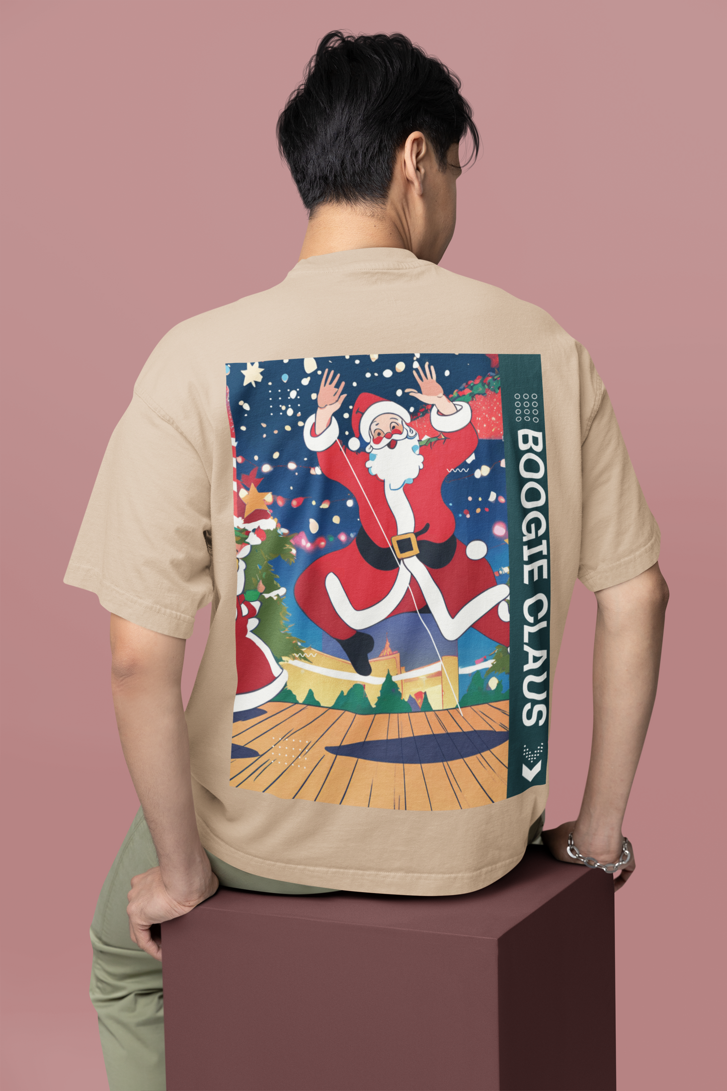 Oversized T- Shirt Men - Boogie Claus