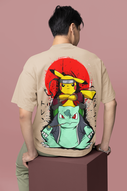 Oversized T- Shirt Men - Pikachu