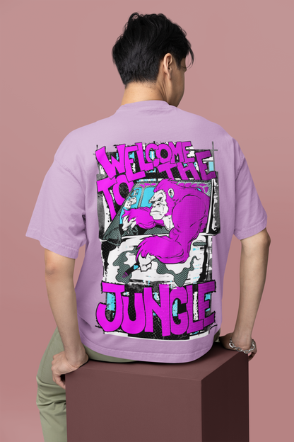 Oversized T- Shirt Men - Welcome to the Jungle