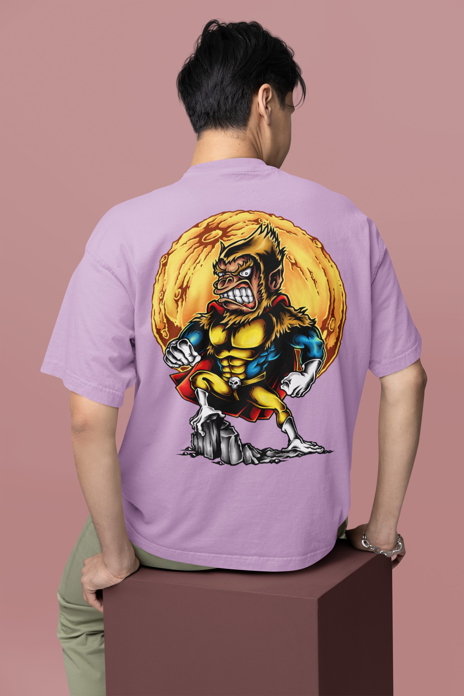 Oversized T- Shirt Men - Super Monkey Tee Fusion