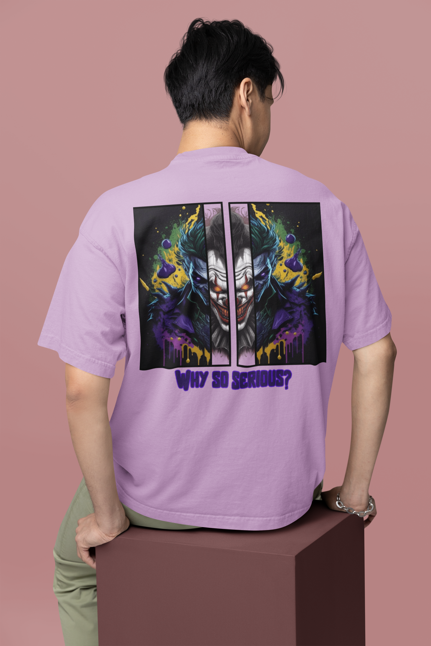 Oversized T- Shirt Men - Why So Serious Tee Fusion