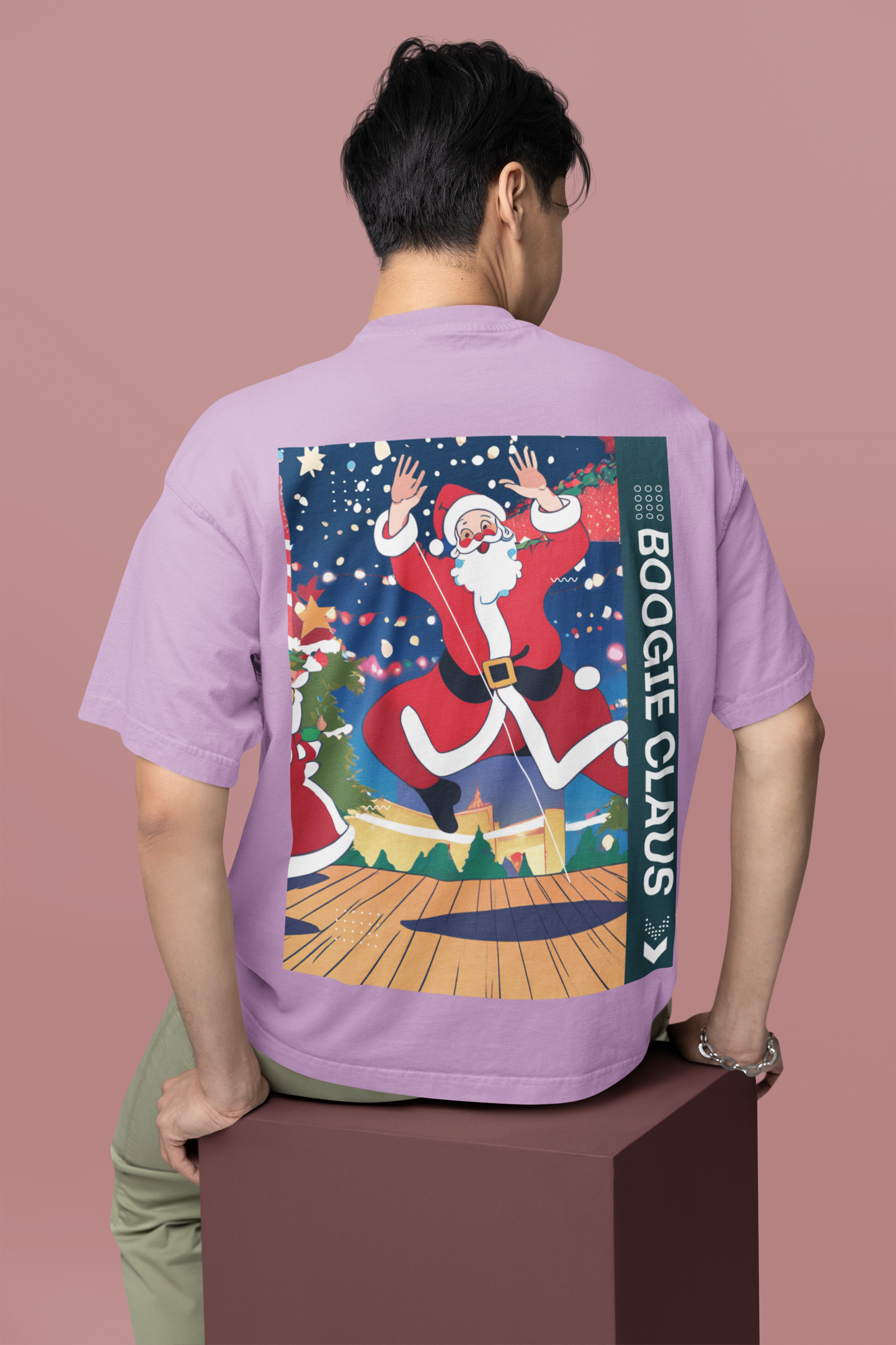 Oversized T- Shirt Men - Boogie Claus