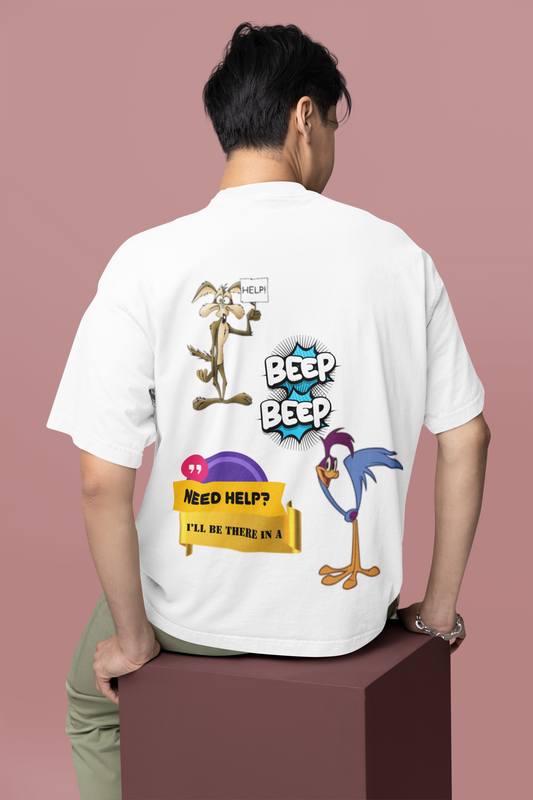 Oversized T- Shirt Men - Beep Beep Tee Fusion