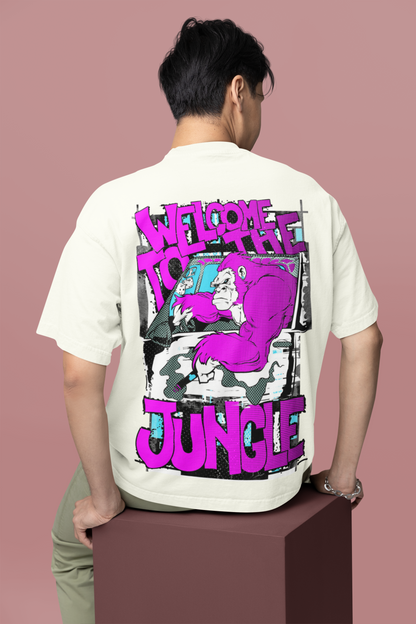 Oversized T- Shirt Men - Welcome to the Jungle