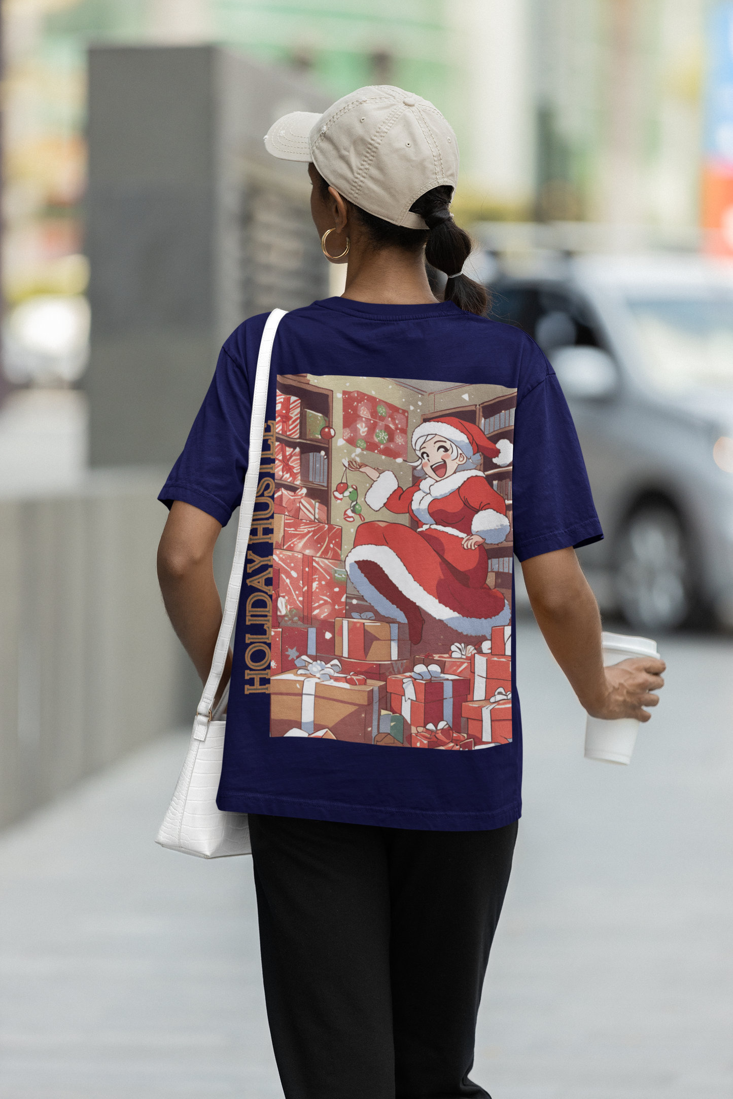 Oversized T- Shirt Women - Holiday Hustle