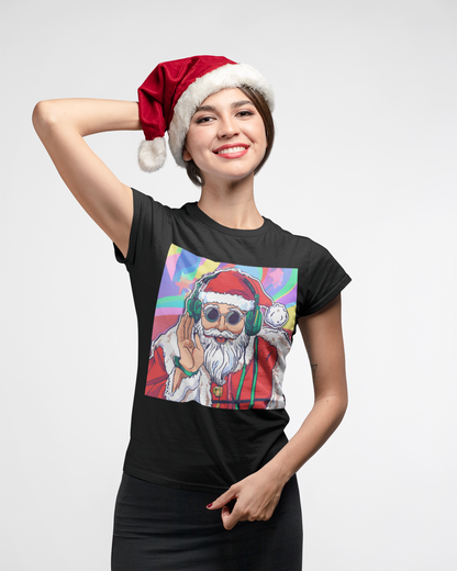 Printed T-Shirt - Regular Women - Witty Santa