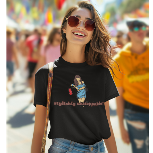 Printed T-Shirt - Regular Women - Stylishly unstoppable Tee Fusion