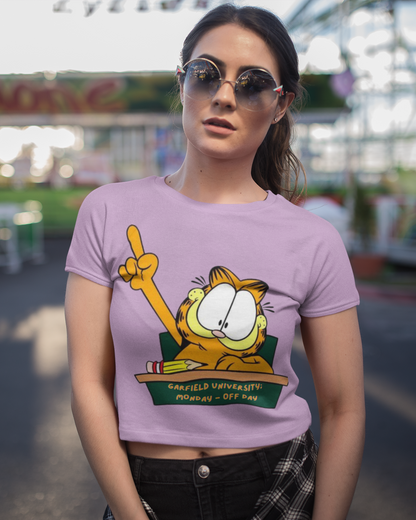 Printed T-Shirt - Crop Tops - Garfield University