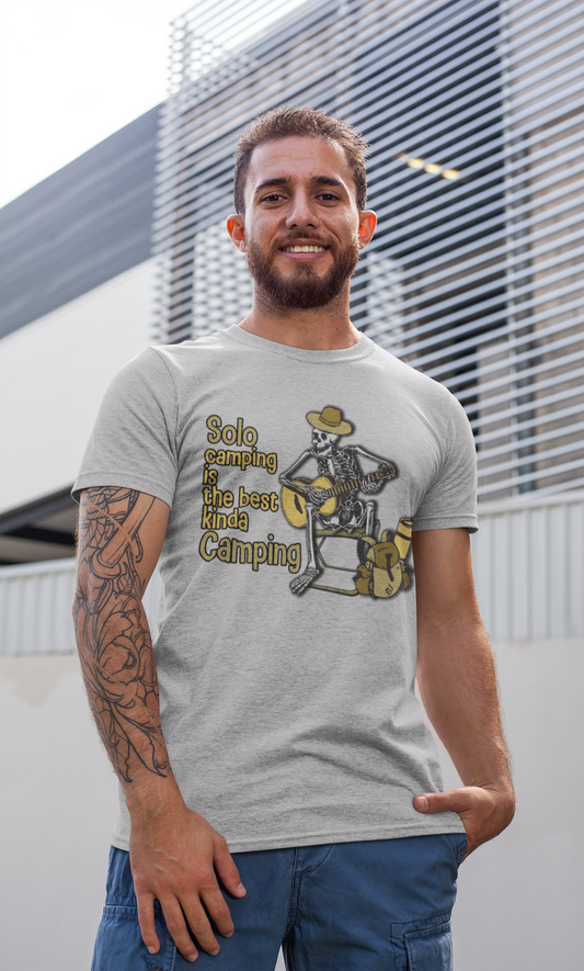 Printed T-Shirt - Regular Men - Solo Camping Tee Fusion