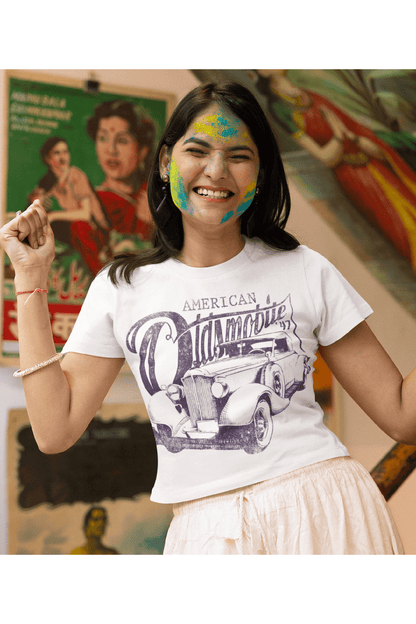 Printed T-Shirt - Crop Tops - Oldsmobile