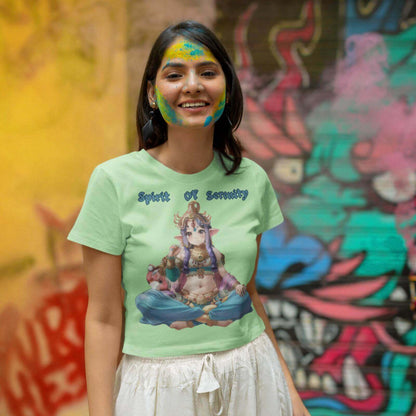 Printed T-Shirt - Crop Tops - Spirit of Serenity