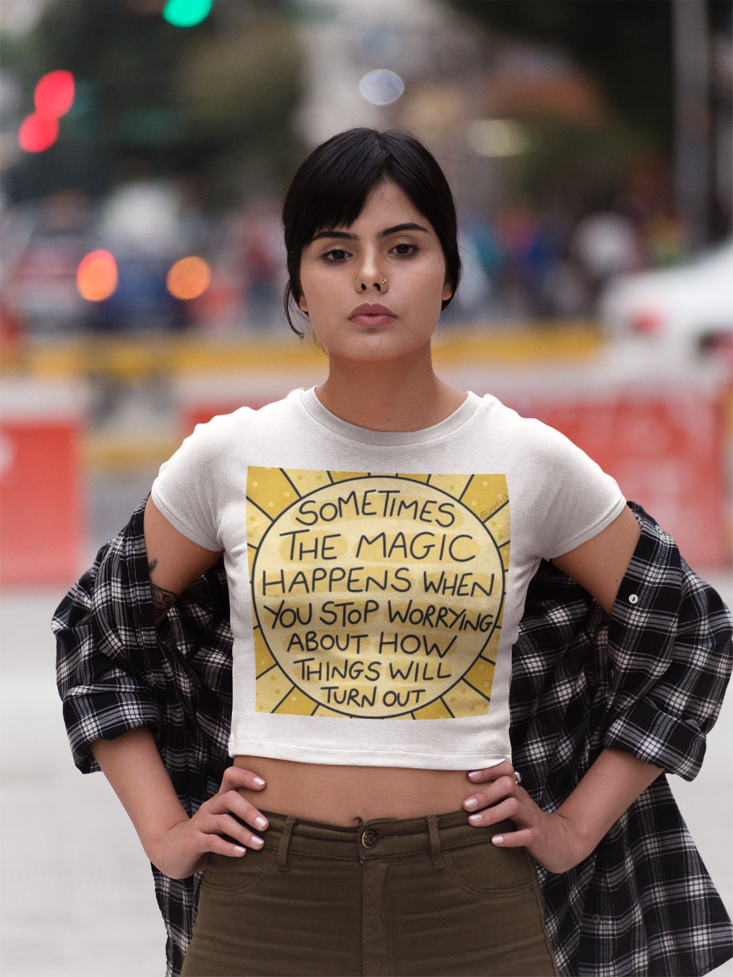 Printed T-Shirt - Crop Tops - Magic Happens