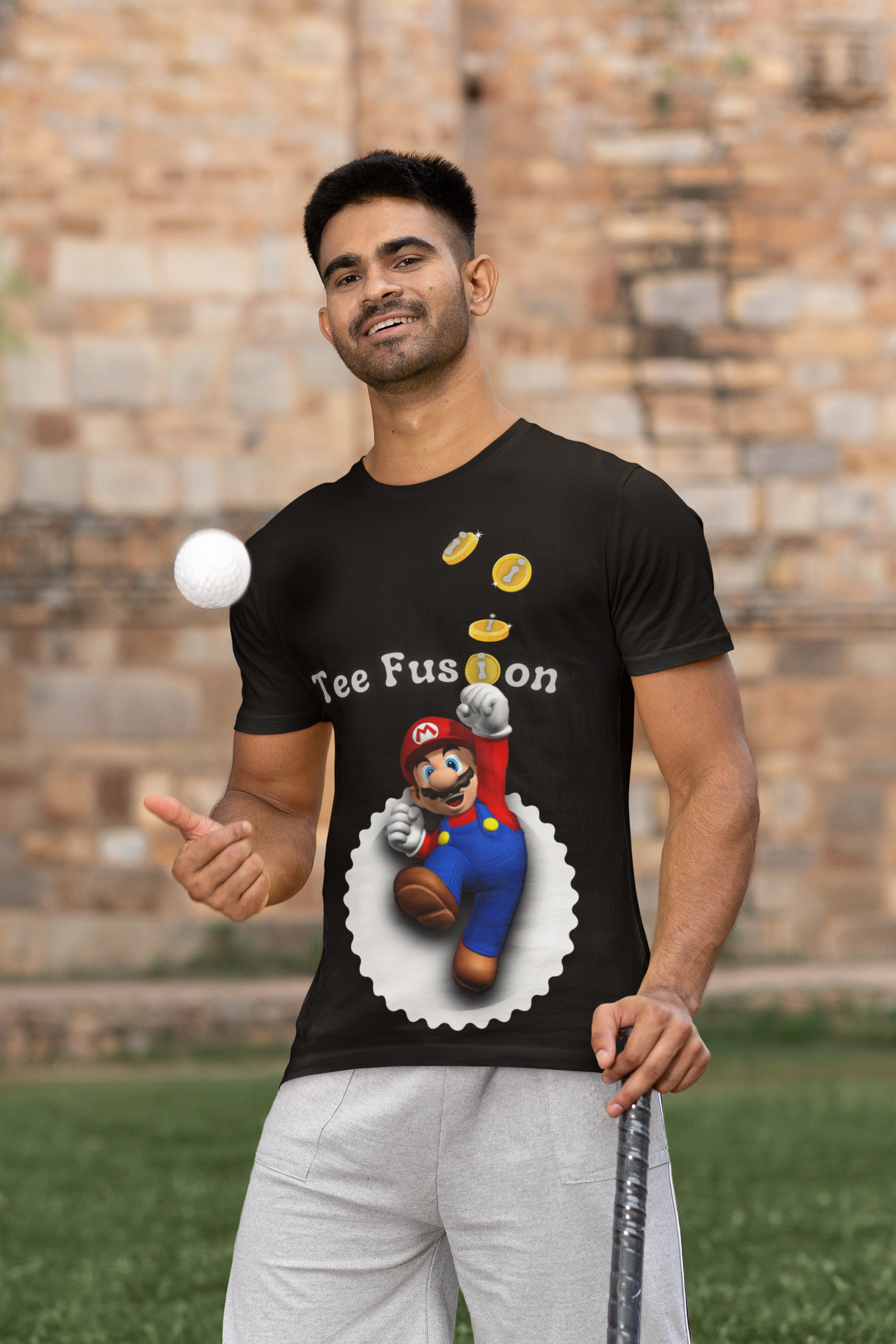 Printed T-Shirt - Regular Men - Mario Fusion Tee Fusion