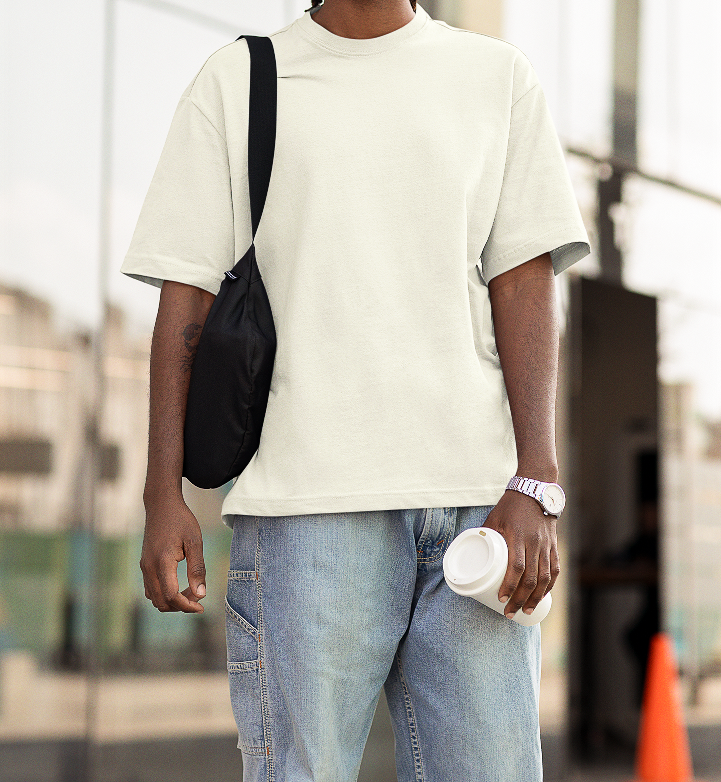 Oversized T- Shirt Men - Need Space Tee Fusion