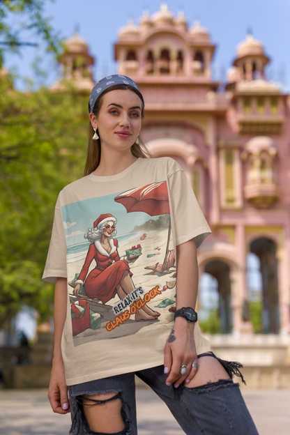 Oversized T- Shirt Women - Relax, It's Claus O'Clock