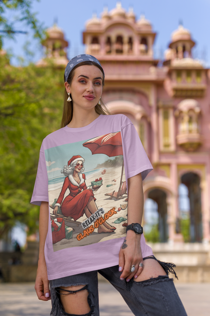 Oversized T- Shirt Women - Relax, It's Claus O'Clock