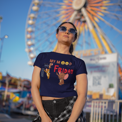 Printed T-Shirt - Crop Tops - My Mood