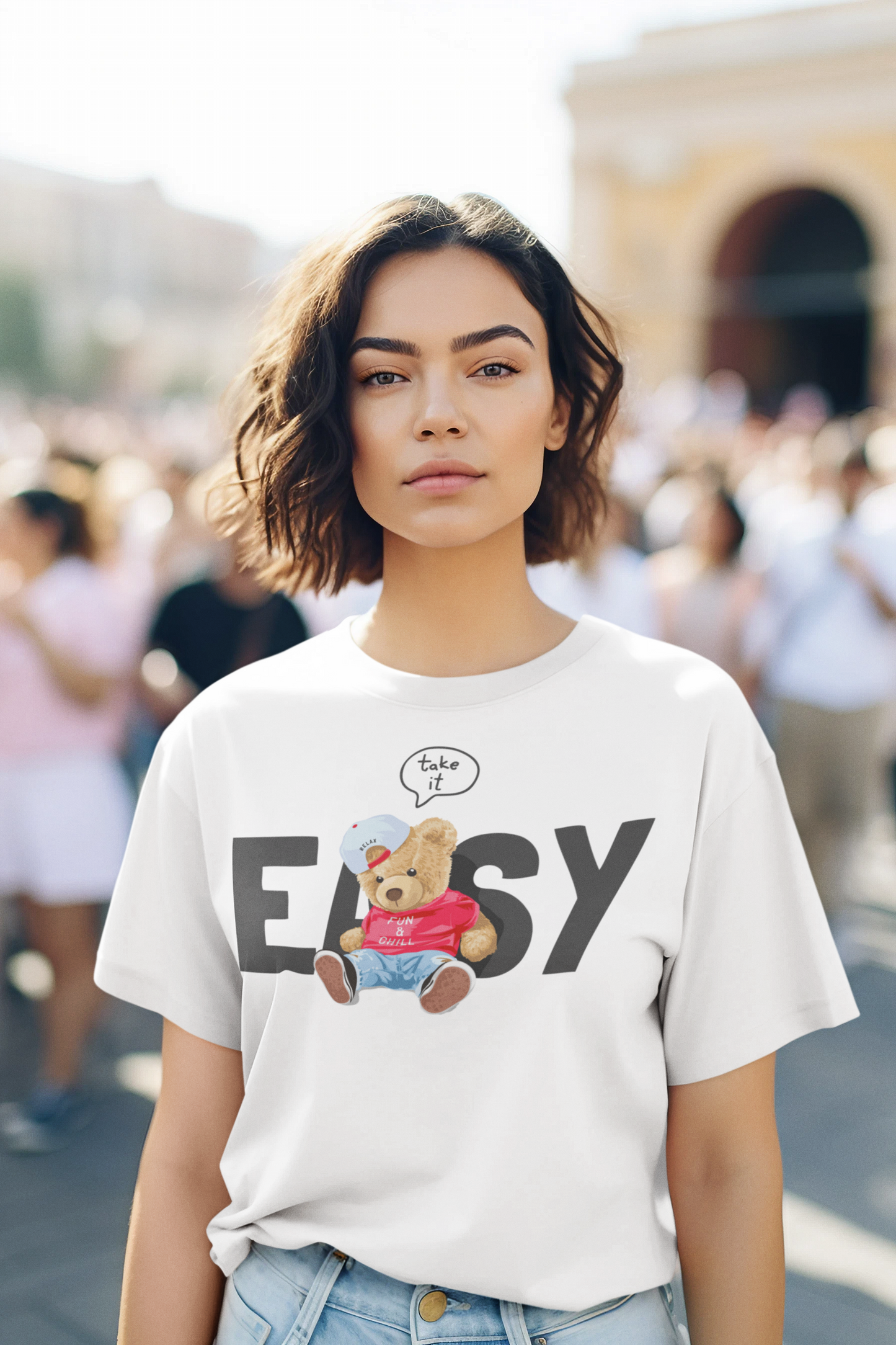 Printed T-Shirt - Regular Women - Take It Easy Tee Fusion