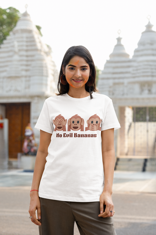 Printed T-Shirt - Regular Women - No Evil Bananas Tee Fusion