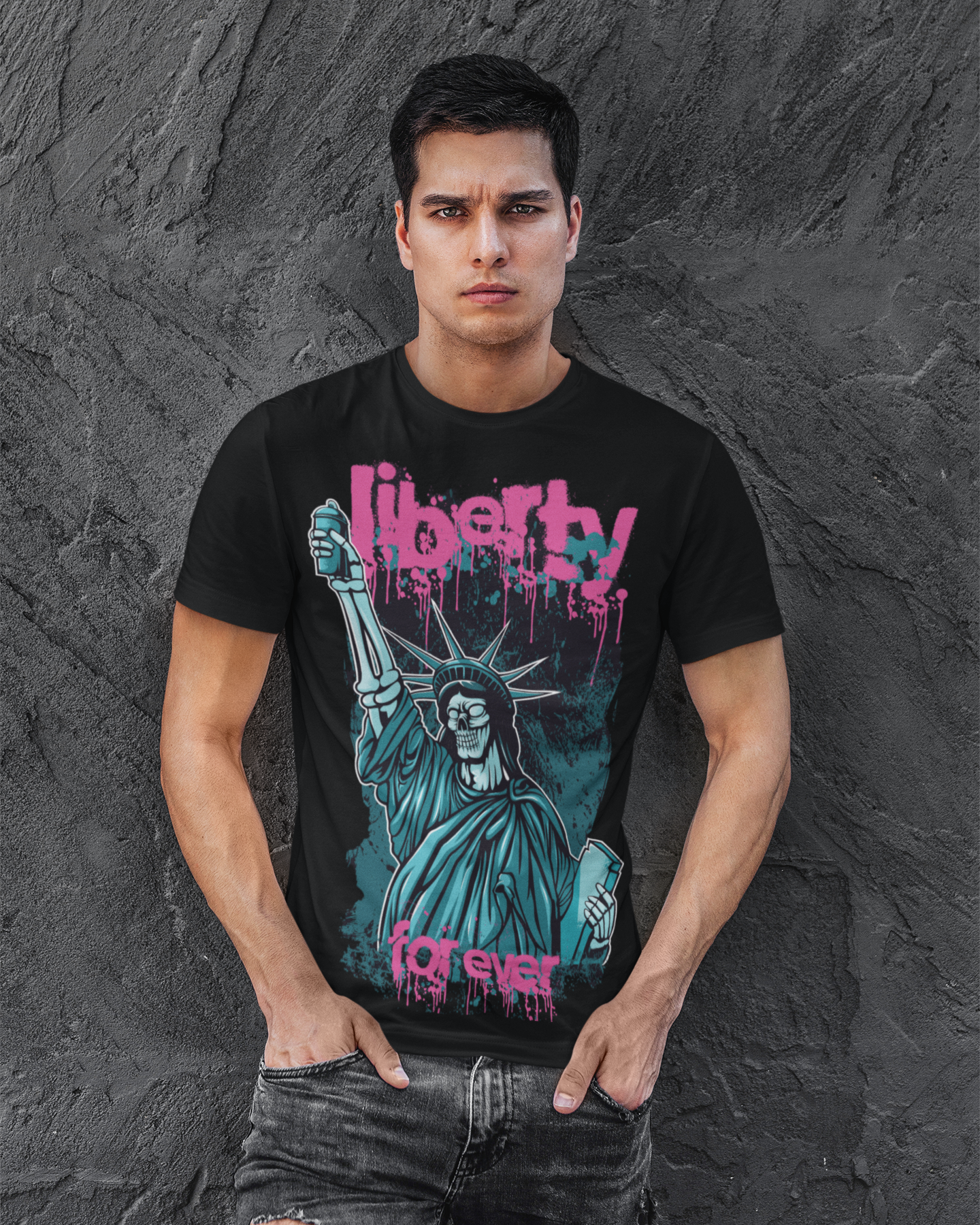 Printed T-Shirt - Regular Men - Liberty Forever