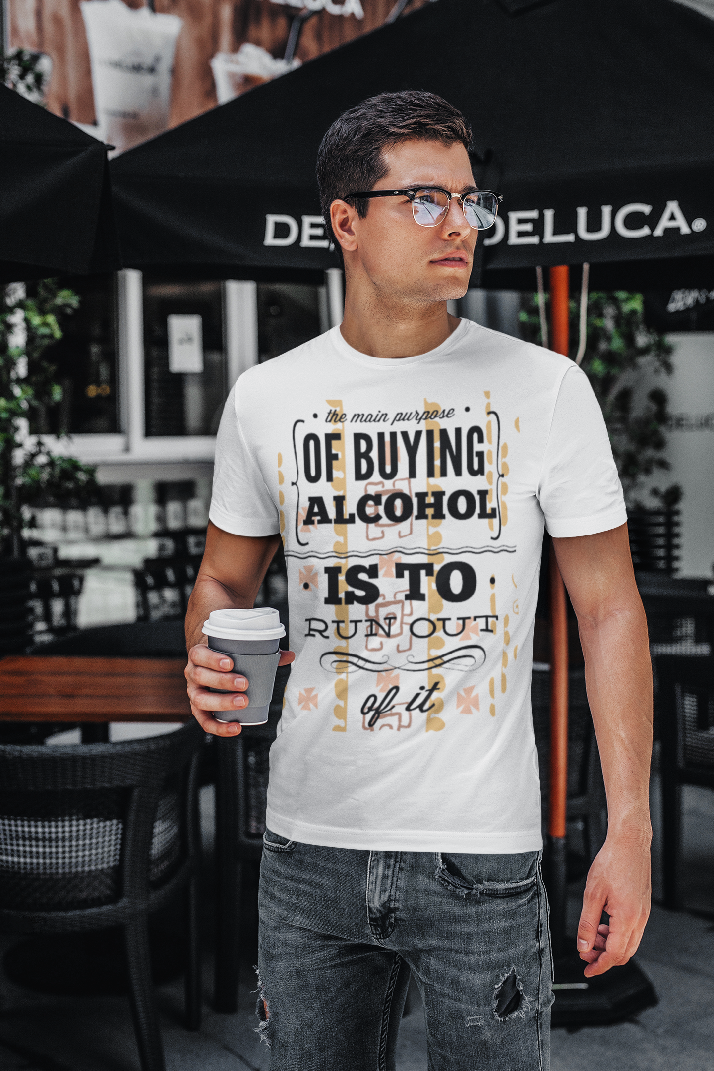 Printed T-Shirt - Regular Men - Alcohol