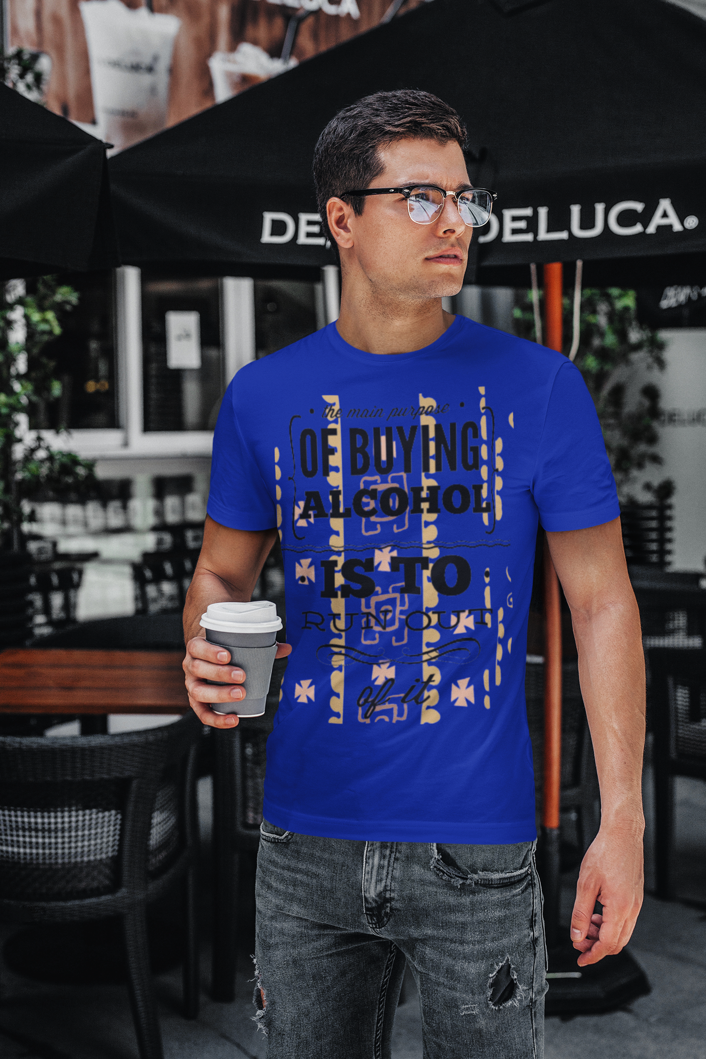 Printed T-Shirt - Regular Men - Alcohol