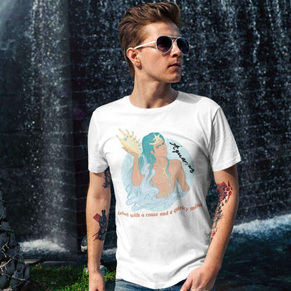 Printed T-Shirt - Regular Men - Aquarius