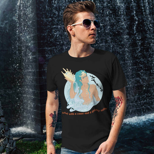 Printed T-Shirt - Regular Men - Aquarius