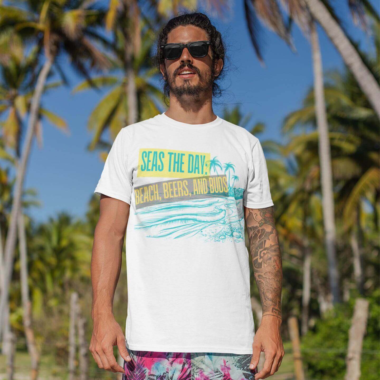 Printed T-Shirt - Regular Men - Seas The Day