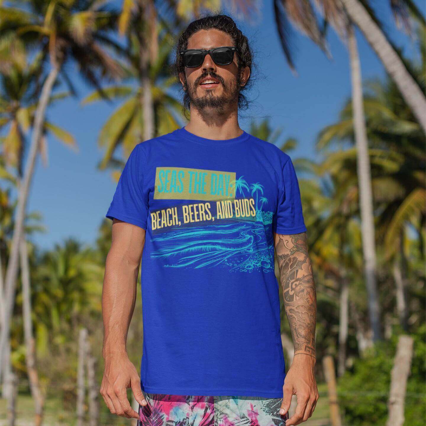 Printed T-Shirt - Regular Men - Seas The Day